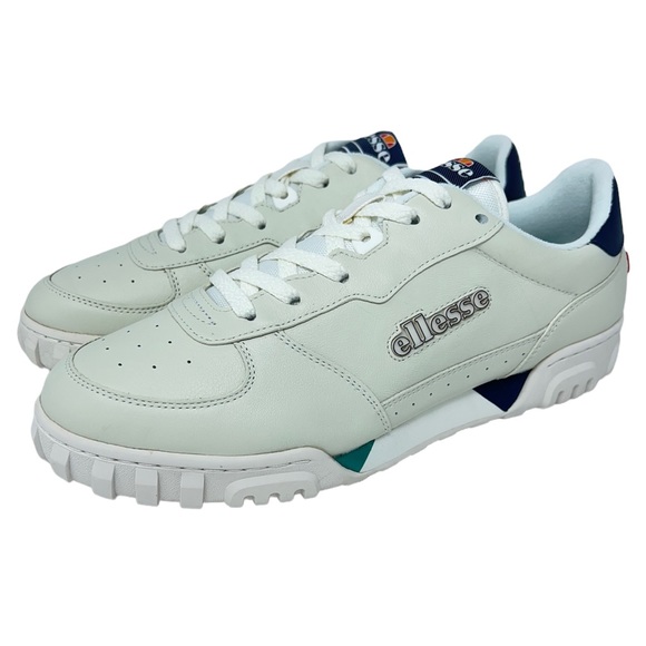 Ellesse Men’s Tanker LO LTHR AF Off White Athletic Sneakers Lace Up Shoes New - Picture 5 of 14